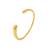 Elanors resizable cuff bracelet: gold