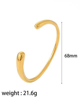 Elanors resizable cuff bracelet: gold 2