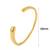 Elanors resizable cuff bracelet: gold
