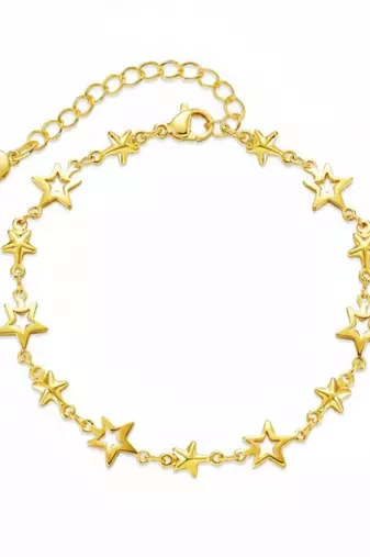 Stella Star Charm Bracelet | Stainless Steel 18K Gold Plated Anti Tarnish Jewellery for Women