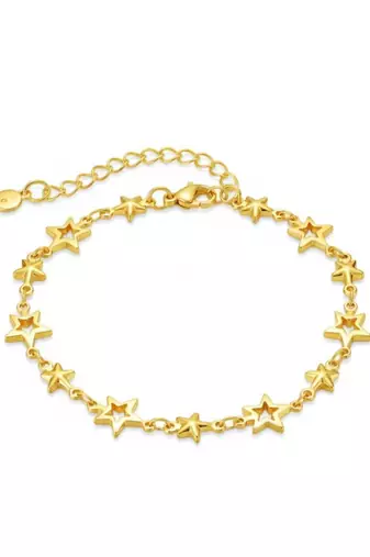 Stella Star Charm Bracelet | Stainless Steel 18K Gold Plated Anti Tarnish Jewellery for Women