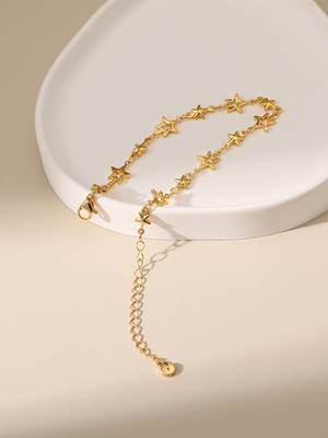 Stella Star Charm Bracelet | Stainless Steel 18K Gold Plated Anti Tarnish Jewellery for Women 4