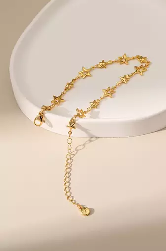 Stella Star Charm Bracelet | Stainless Steel 18K Gold Plated Anti Tarnish Jewellery for Women