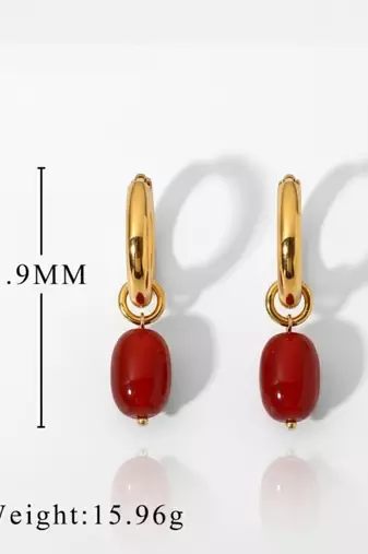 Opulent onyx earrings