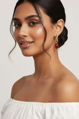 Opulent onyx earrings