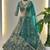 Notable Sea Green Sequins Net Reception Wear Lehenga Choli