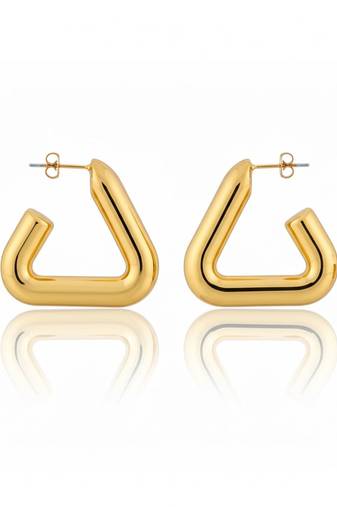 Goldtriangle hollow drop earrings for women