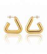 Goldtriangle hollow drop earrings for women