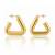 Goldtriangle hollow drop earrings for women