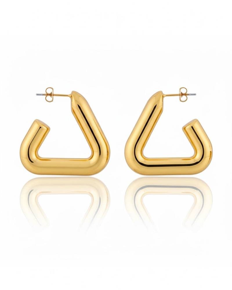 Goldtriangle hollow drop earrings for women