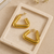 Goldtriangle hollow drop earrings for women
