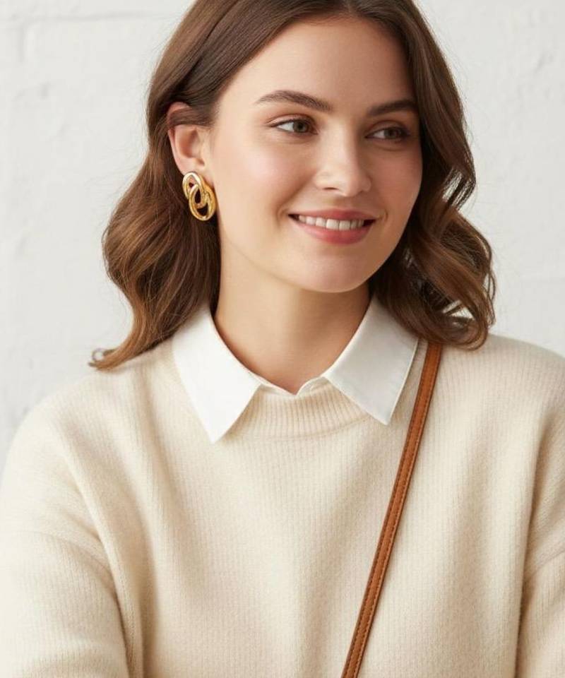 Oval loop studs