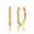 Gold luxe gleam zircon huggies