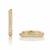 Gold luxe gleam zircon huggies