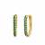 Green luxe gleam zircon huggies