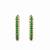 Green luxe gleam zircon huggies