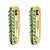 Green luxe gleam zircon huggies
