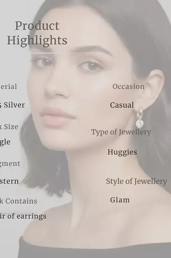 Premium Halo Solitaire Huggies | 925 Sterling Silver Everyday Luxury Earrings