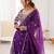 Classy Purple Thread Work Georgette Sangeet Wear Lehenga Choli