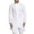 White chikankari cotton embroidery men kurta