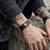 Pure leather star charms unisex bracelet men women bikers accessory