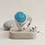 Brass silver natural turquoise firoza finger ring for men