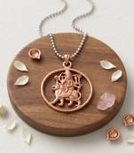 Pure copper sherawali ma durga mata pendant for men women