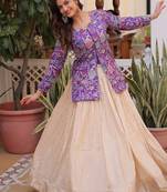 Womens New Bollywood Dola silk with Meena Weaving With Sequins coding Embroidered lace Work Lehenga Choli
