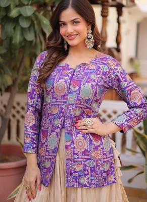 Womens Bollywood Dola silk blend with Meena Weaving With Sequins coding Embroidered lace Work Lehenga Choli 3