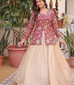Womens New Bollywood Dola silk with Meena Weaving With Sequins coding Embroidered lace Work Lehenga Choli