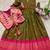 Soft paithani silk zari weaving pavadai for kids gown & koti