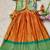 Soft paithani silk zari weaving pavadai for kids gown & koti