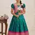 Soft paithani silk zari weaving pavadai for kids gown & koti
