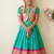 Soft paithani silk zari weaving pavadai for kids gown & koti
