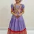 Soft paithani silk zari weaving pavadai for kids gown & koti
