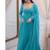 Sky blue embroidery faux georgette fully stitched anarkali suit set