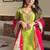 Green embroidery faux georgette fully stitched sarara suit set