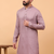 Lavender sequins work rayon men kurta