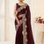  Soft Space Silk Embroidered Women's Saree With Blouse Set 