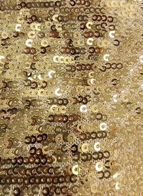Luxury Gold Sequin Lehenga with Attached Floor-Length Cape Sleeves 3