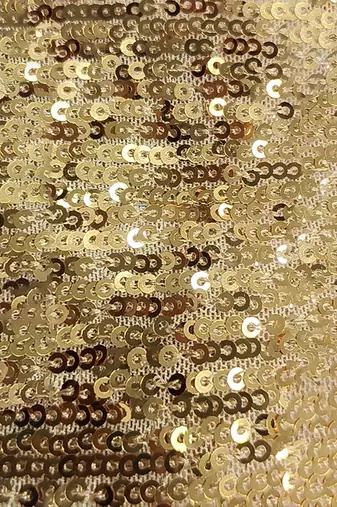 Luxury Gold Sequin Lehenga with Attached Floor-Length Cape Sleeves
