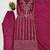 Rani pink silk blend embroidered trouser set