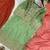 Green silk blend embroidered SHARARA set