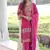 Womens new trendy faux blooming with embroidered work  kurta set