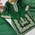 Dark green silk blend embroidered farshi salwar set