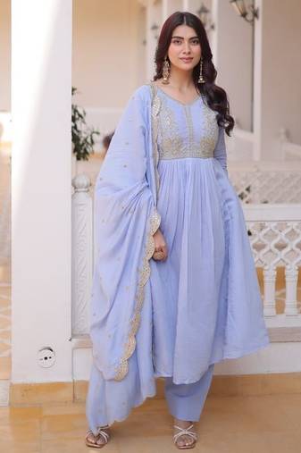 womens new  mul chanderi with beads embroidery-work kurta set