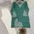 green silk blend embroidered kurta set