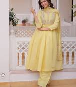 womens new  mul chanderi with beads embroidery-work kurta set