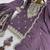 Lavender silk blend embroidered palazzo set