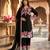 Black silk blend embroidered FARSHI SALWAR set